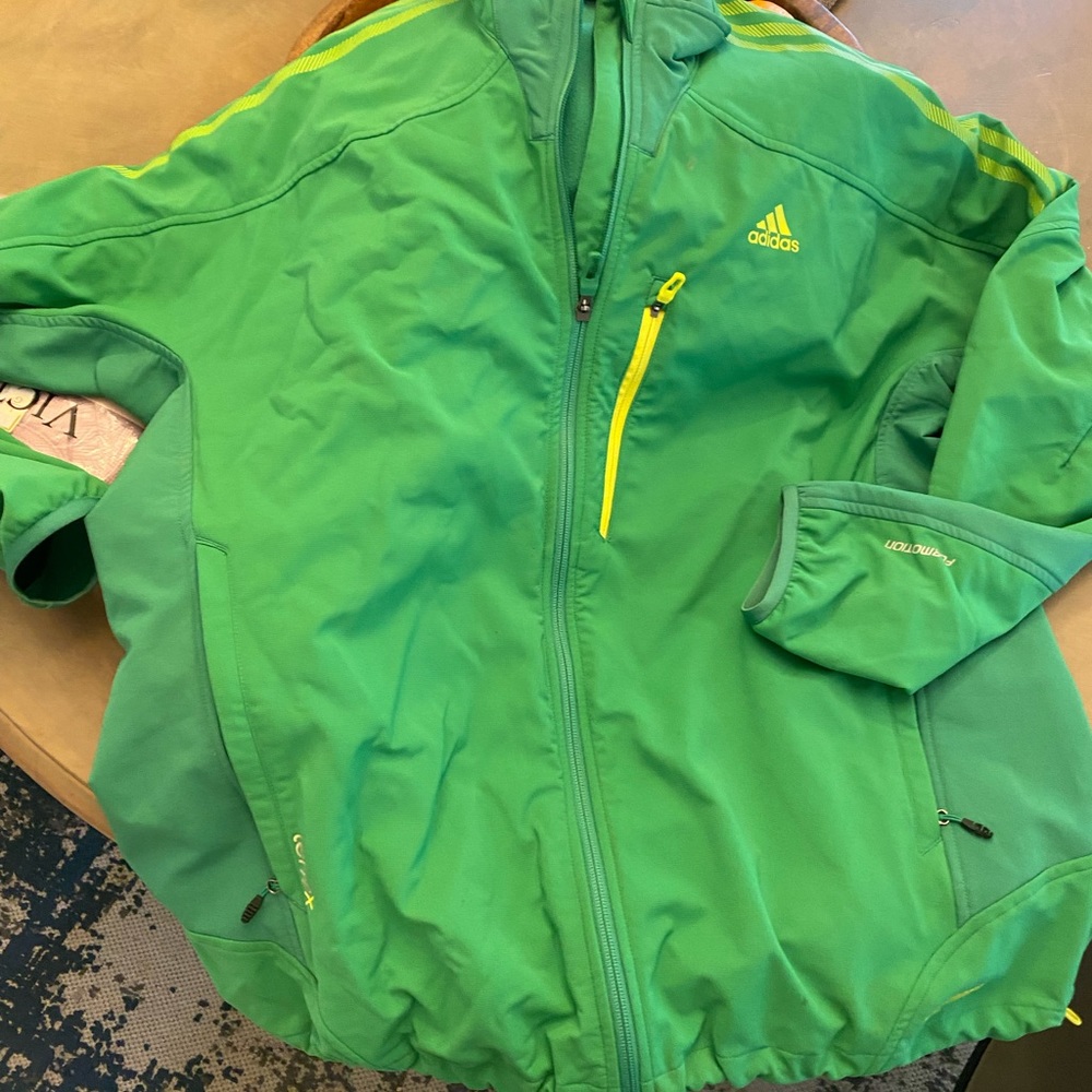 Men’s adidas green track jacket 2xl - nylon